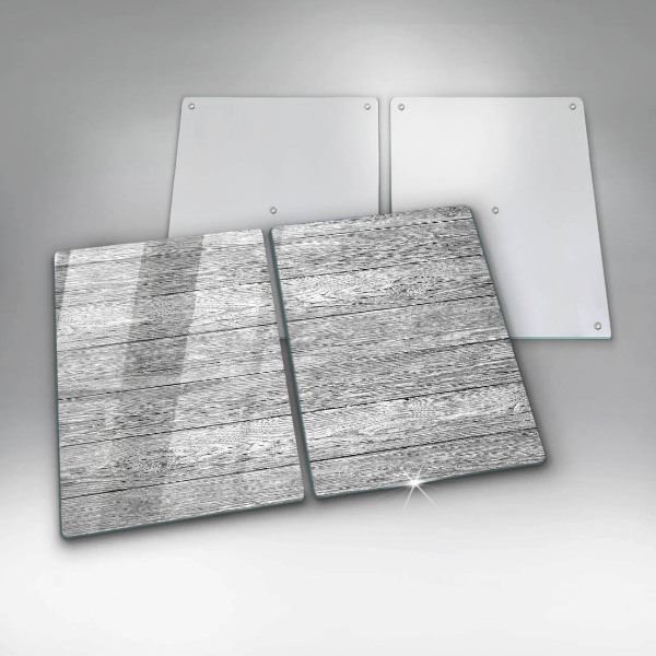 Copri piano cottura in vetro Vecchie tavole di legno