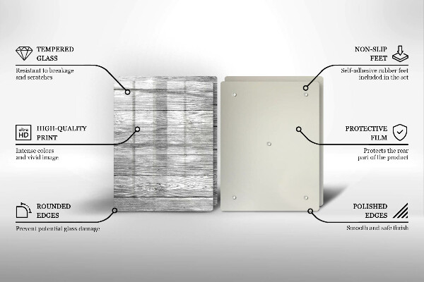 Copri piano cottura in vetro Vecchie tavole di legno