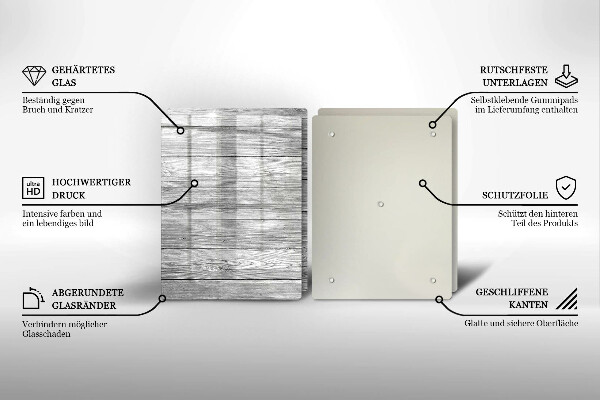 Copri piano cottura in vetro Vecchie tavole di legno