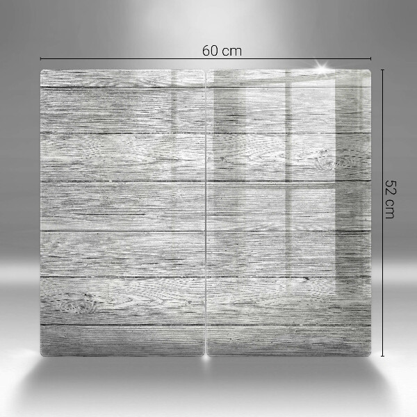 Copri piano cottura in vetro Vecchie tavole di legno