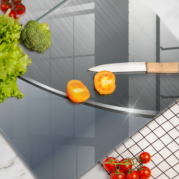 Copri piano cottura in vetro Modello di astrazione in metallo