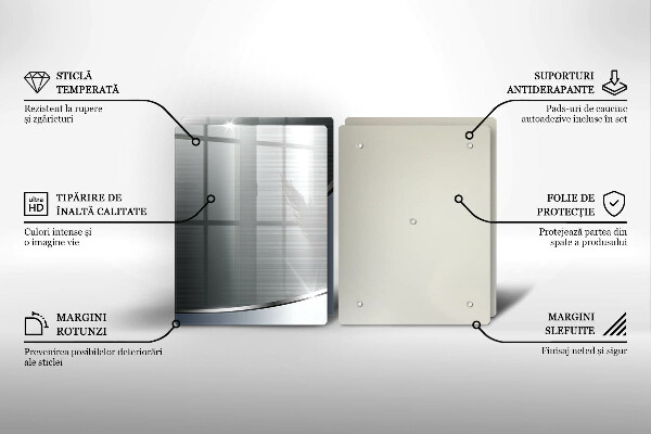 Copri piano cottura in vetro Modello di astrazione in metallo