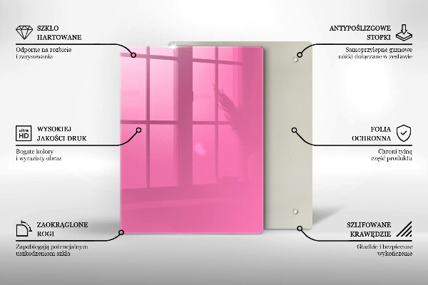 Copri piano cottura Colore rosa