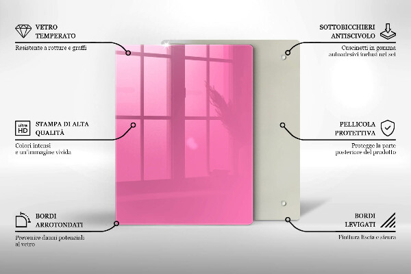 Copri piano cottura Colore rosa