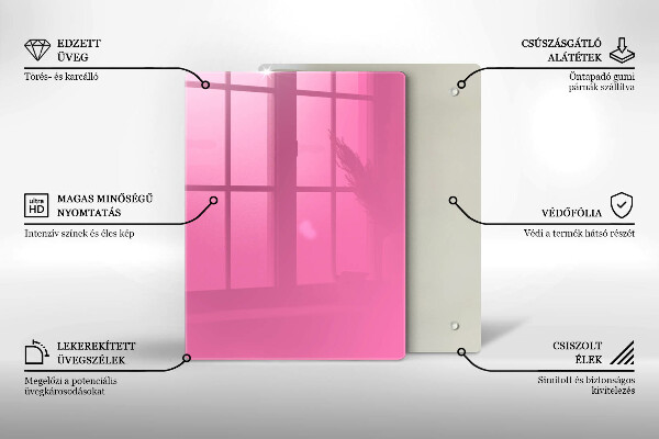 Copri piano cottura Colore rosa