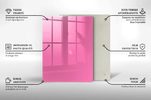 Copri piano cottura Colore rosa