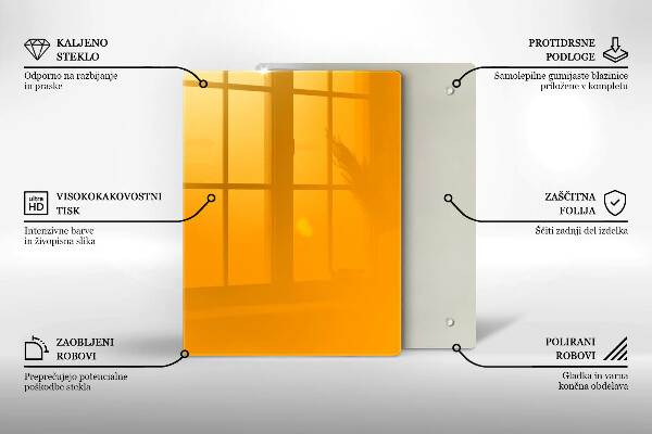 Copri piano cottura Colore giallo scuro