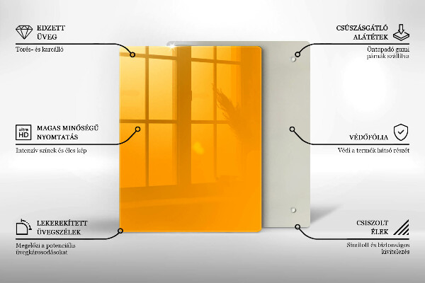 Copri piano cottura Colore giallo scuro