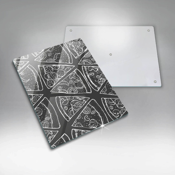 Copri fornello cucina Illustrazione della pizza