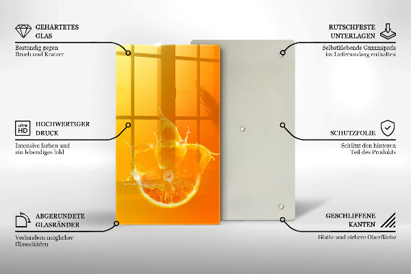 Copri fornello cucina Succoso frutto arancione