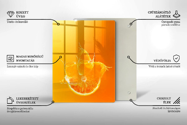 Copri fornello cucina Succoso frutto arancione
