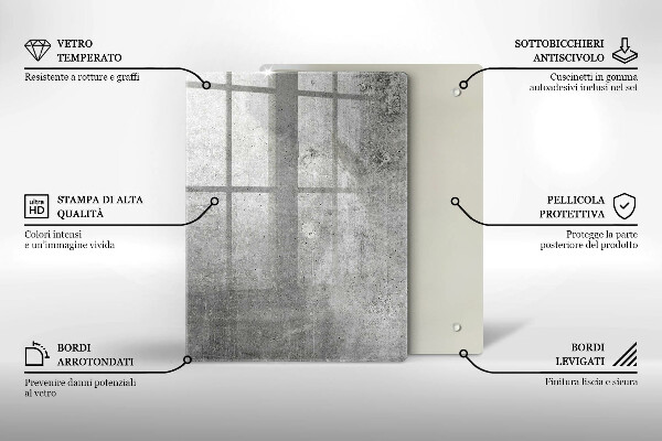 Copri piano cottura Struttura concreta