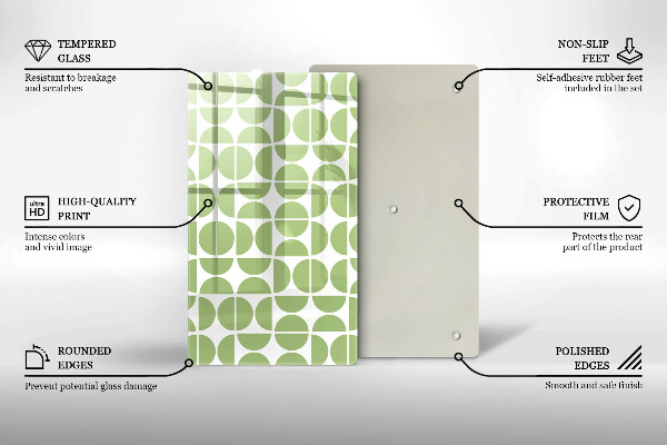 Copri piano induzione Modello di forme boho