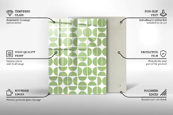 Copri piano induzione Modello di forme boho