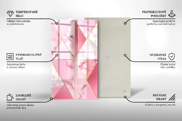 Copri piano induzione Marmo geometrico