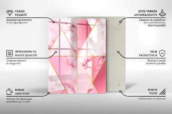 Copri piano induzione Marmo geometrico