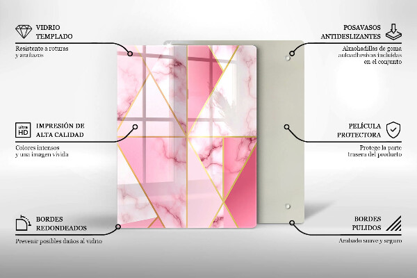 Copri piano induzione Marmo geometrico