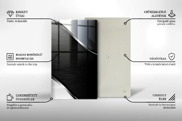 Copri piano induzione Astrazione del metallo