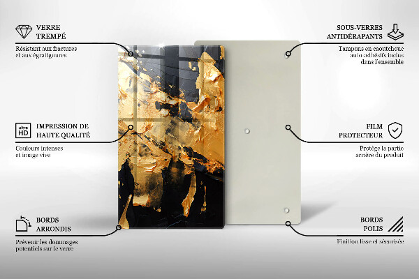 Copri piano cottura Texture di vernice elegante