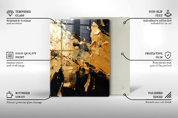 Copri piano cottura Texture di vernice elegante