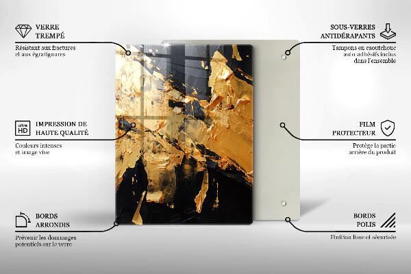 Copri piano cottura Texture di vernice elegante