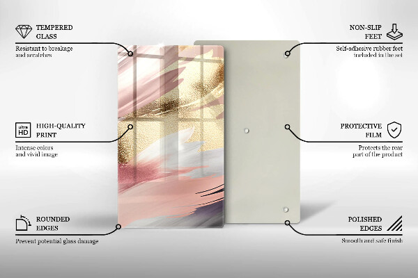 Copri piano cottura Macchie pastello