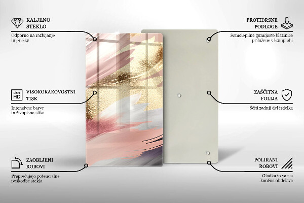 Copri piano cottura Macchie pastello