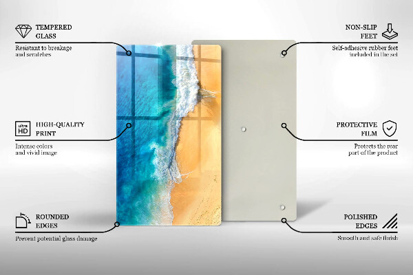 Copri piano cottura Spiaggia e mare