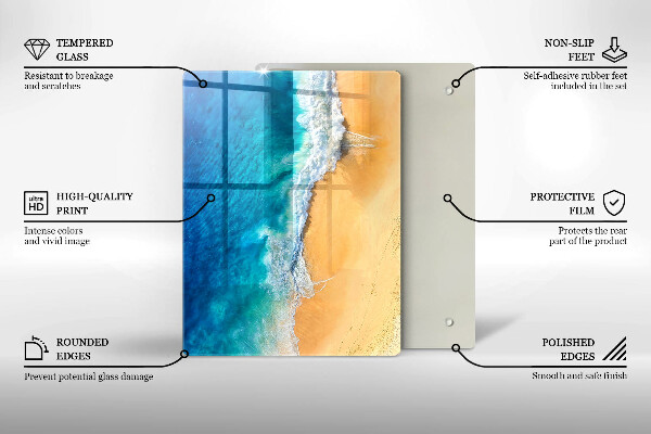 Copri piano cottura Spiaggia e mare