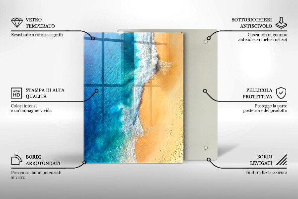 Copri piano cottura Spiaggia e mare