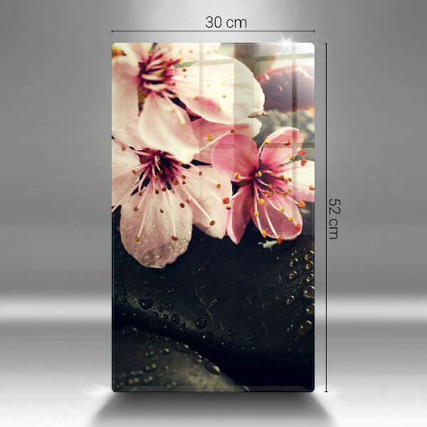 Copri piano cottura Fiori pietre zen