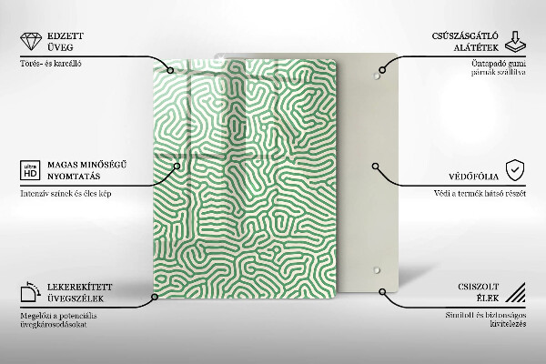 Copri piano induzione Linee astratte