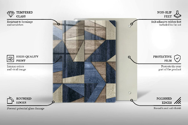 Copri piano cottura Astrazione geometrica