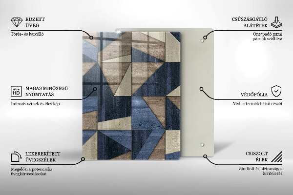 Copri piano cottura Astrazione geometrica