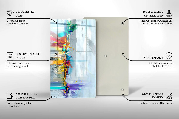 Copri piano cottura Astrazione dipinta