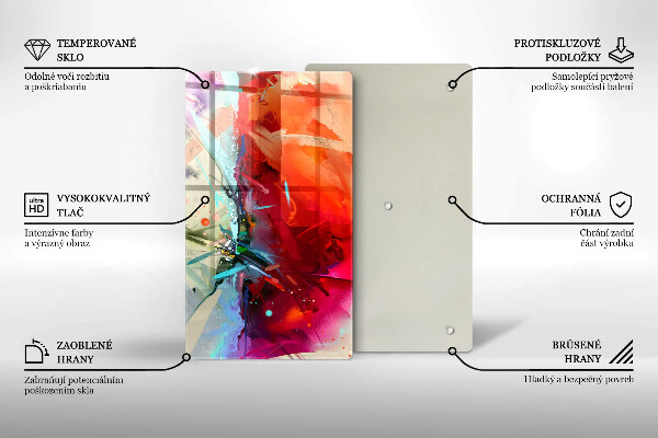 Copri piano cottura Astrazione dipinta