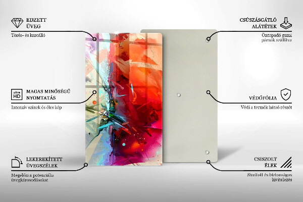 Copri piano cottura Astrazione dipinta