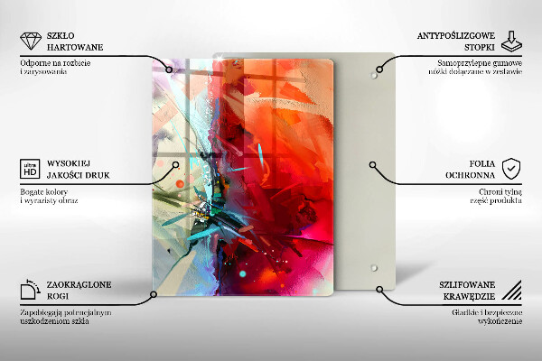 Copri piano cottura Astrazione dipinta