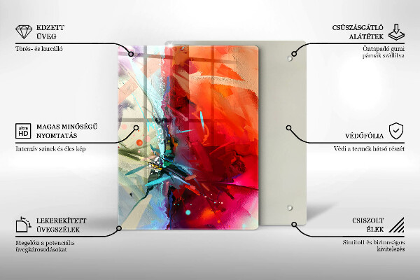 Copri piano cottura Astrazione dipinta