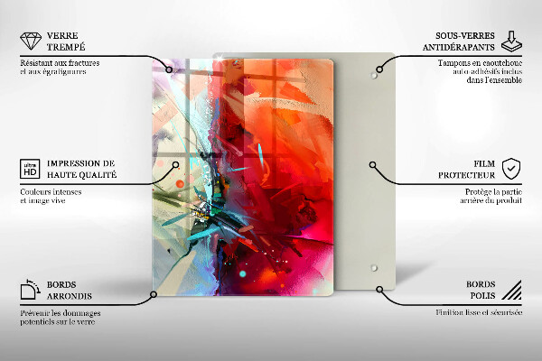 Copri piano cottura Astrazione dipinta