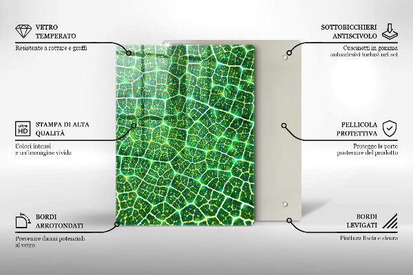 Copri piano cottura Struttura delle foglie