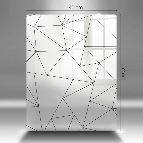 Copri piano cottura Triangoli bianchi