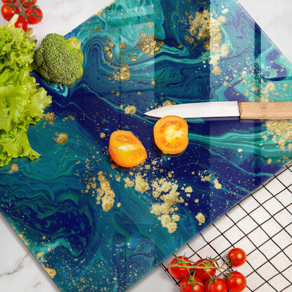 Copri piano induzione Astrazione con l'oro