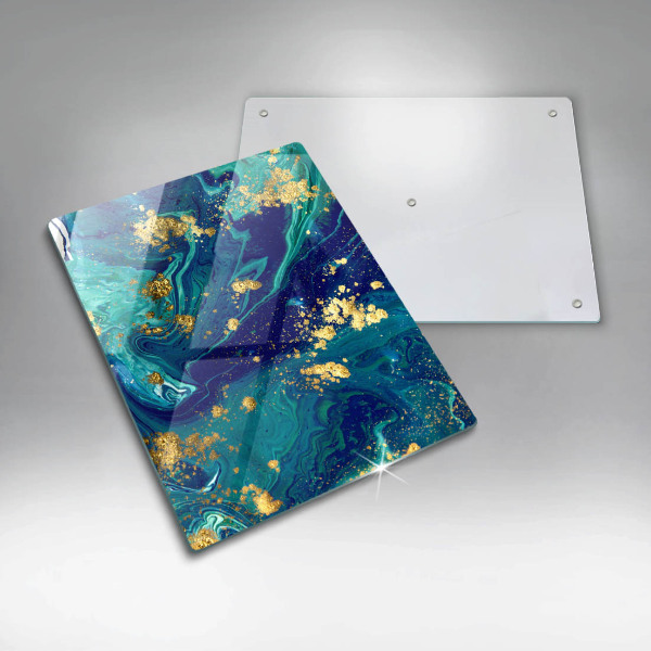 Copri piano induzione Astrazione con l'oro