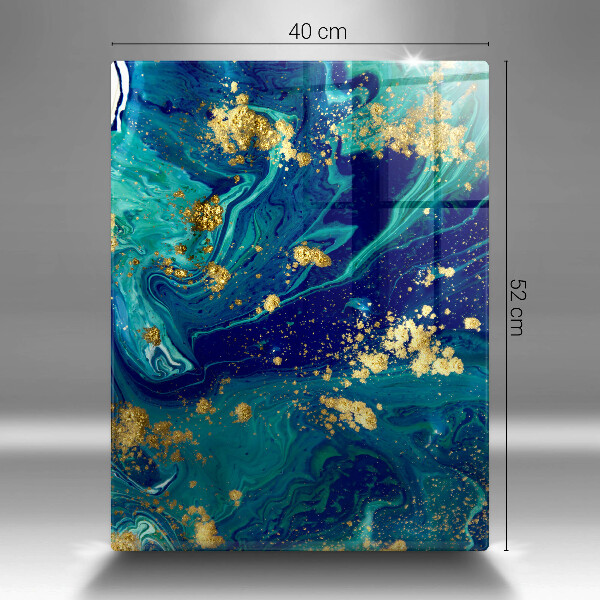 Copri piano induzione Astrazione con l'oro