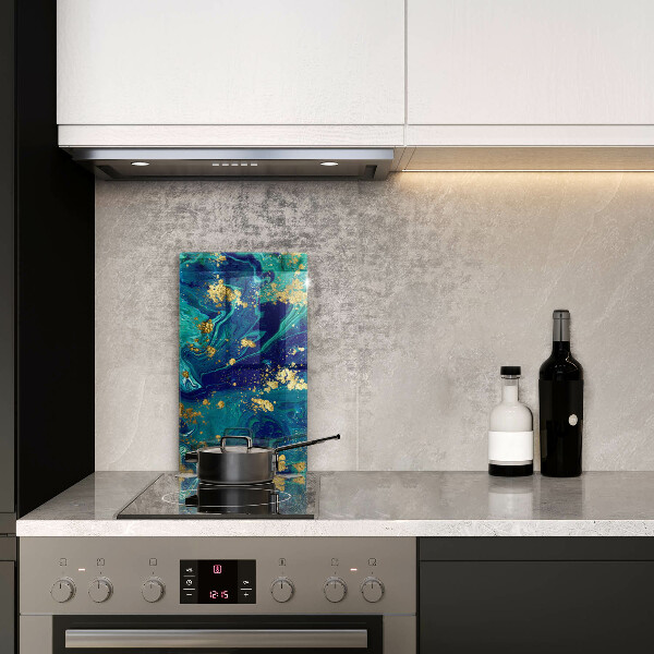 Copri piano induzione Astrazione con l'oro