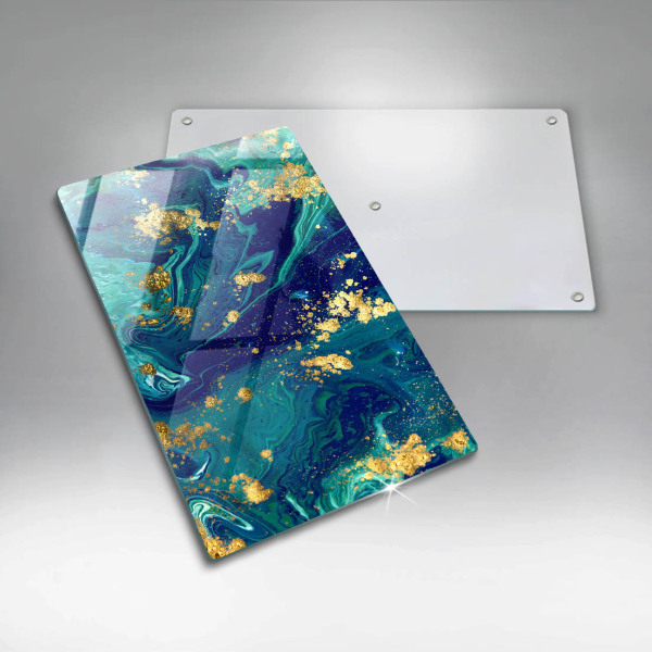 Copri piano induzione Astrazione con l'oro