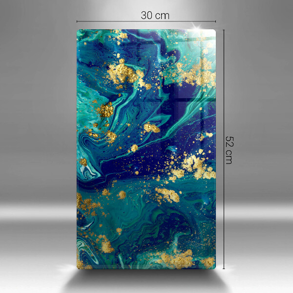 Copri piano induzione Astrazione con l'oro