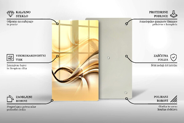 Copri piano induzione Astrazione del fumo