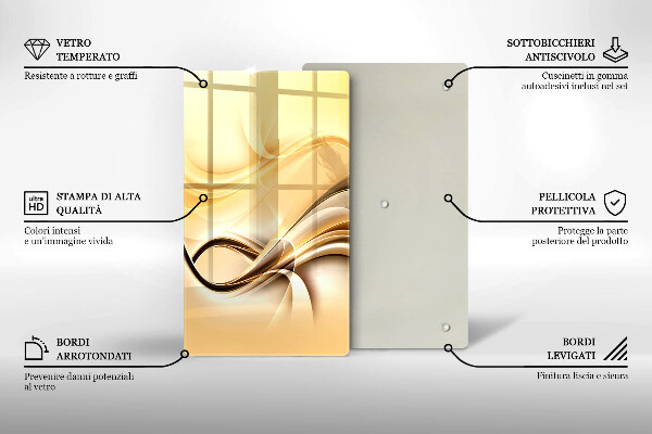 Copri piano induzione Astrazione del fumo